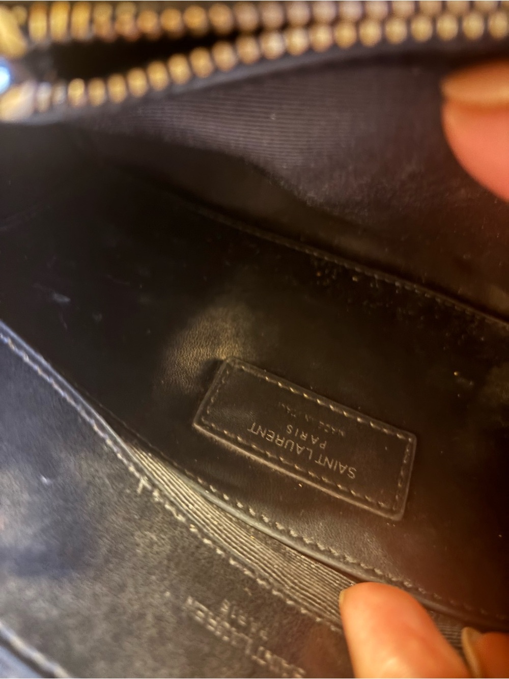 Saint Laurent Black Quilted Leather Envelope Shoulder Bag with Silver Logo - Picture 8 of 11